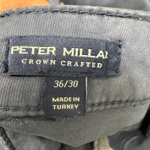 Peter Millar Pants Mens 36 (36x26 ACTUAL) Blue Wayfarer Crown Crafted HEMMED - Picture 4 of 10